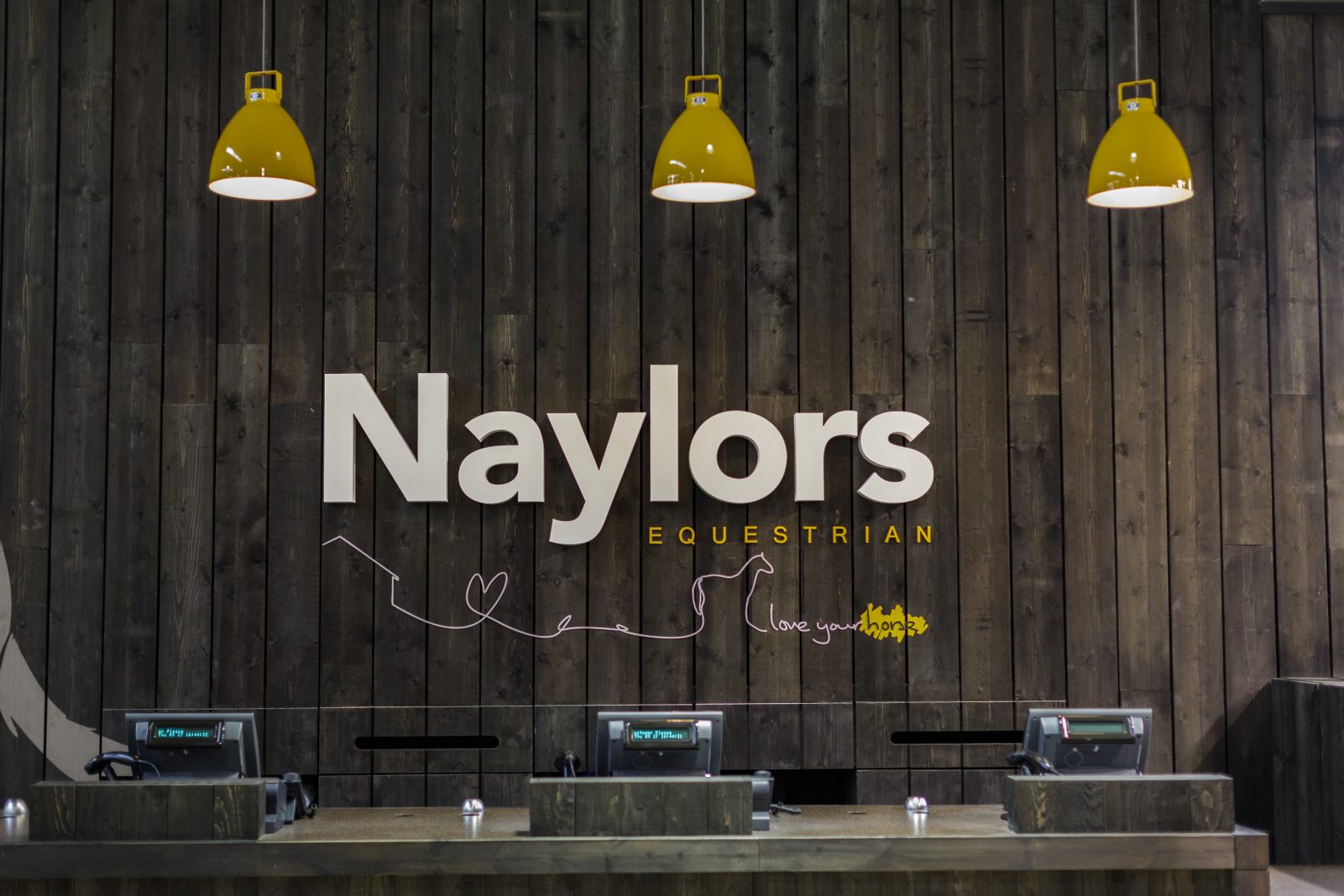 Naylors Equestrian Lighting Design Signage