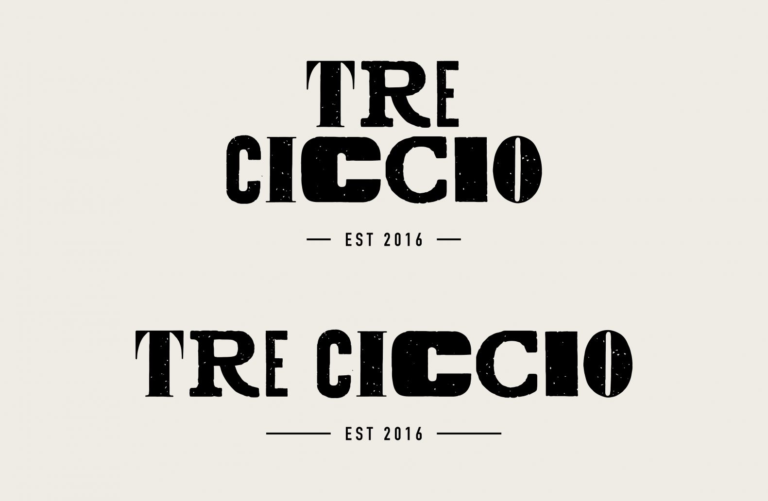 Tre Ciccio Logos Designed by Phaus