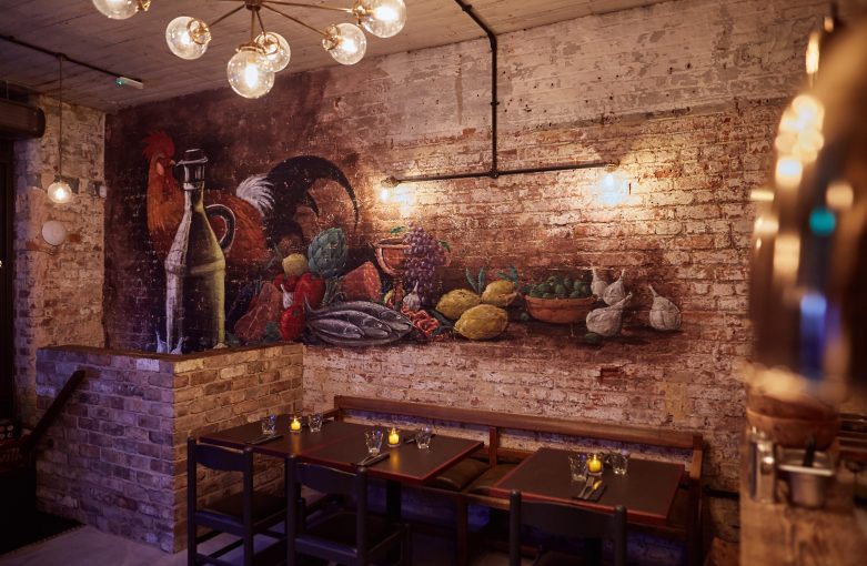 Tre Ciccio Altrincham Restaurant Interior Mural