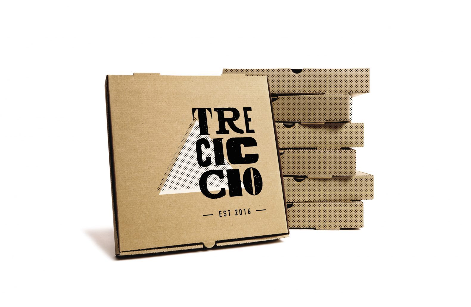 Tre Ciccio Pizza Box Design by Phaus