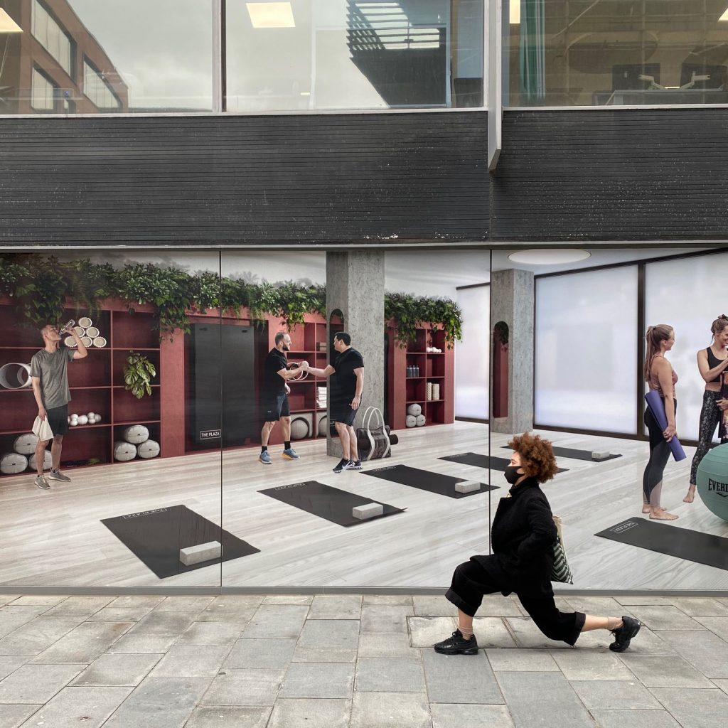 CGI window vinyls at The Plaza in Liverpool